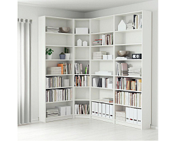 Изображение товара Билли 113 white угловой ИКЕА (IKEA) на сайте bintaga.ru