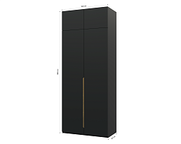 Изображение товара Пакс Альхейм 22 black (gold) ИКЕА (IKEA) на сайте bintaga.ru