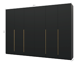 Изображение товара Пакс Альхейм 16 black (gold) ИКЕА (IKEA) на сайте bintaga.ru