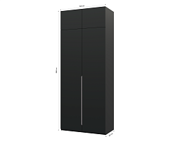 Изображение товара Пакс Альхейм 22 black (silver) ИКЕА (IKEA) на сайте bintaga.ru